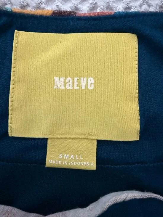 Anthropologie Maeve Boho Multi-Color Geometric Maxi Dress women’s Sz small - Picture 3 of 7